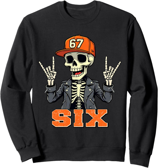 67ENDY Skeleton \u2013 67 Six Seven Halloween 6 Sweatshirt