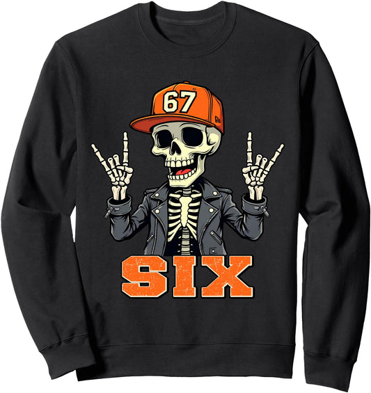 67ENDY Skeleton 67 Six Seven Halloween 6 Sweatshirt