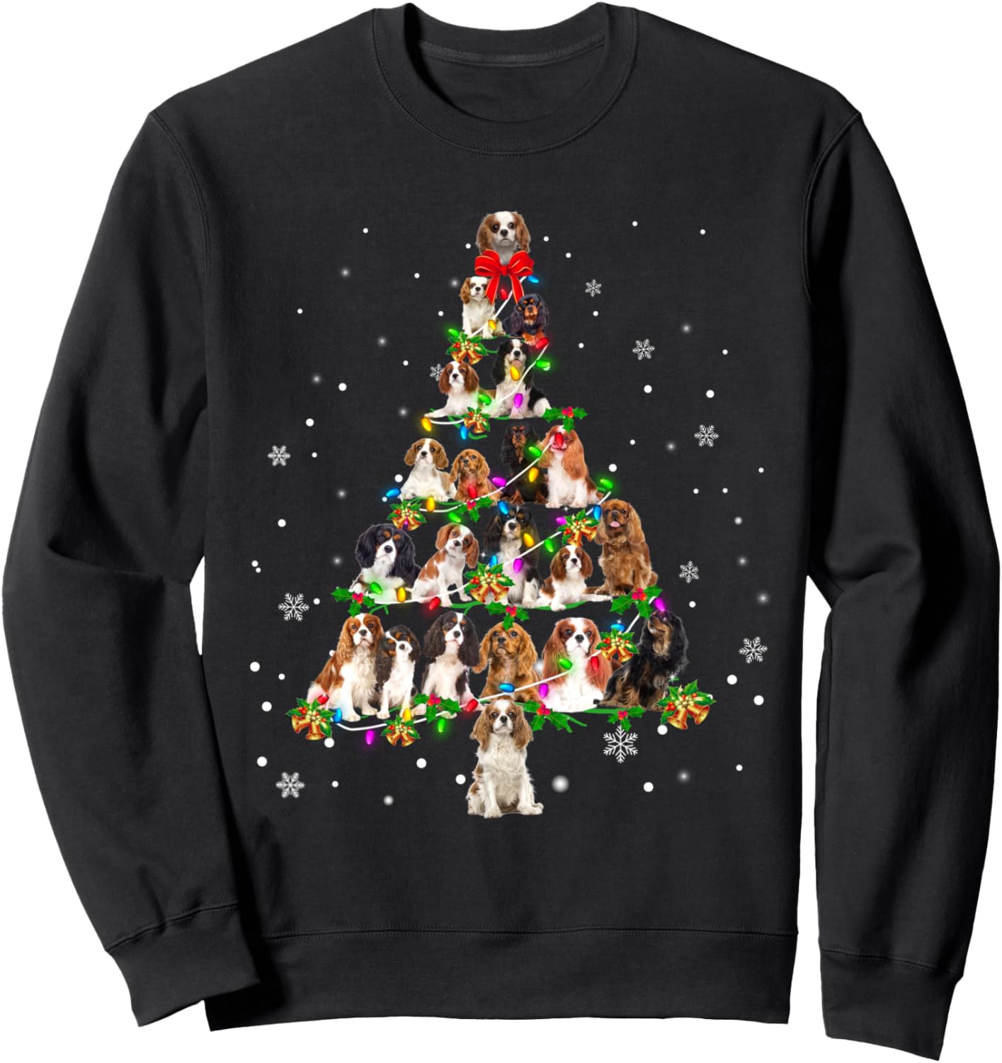Cavalier King Charles Spaniel Christmas Tree X-Mas Gift Sweatshirt
