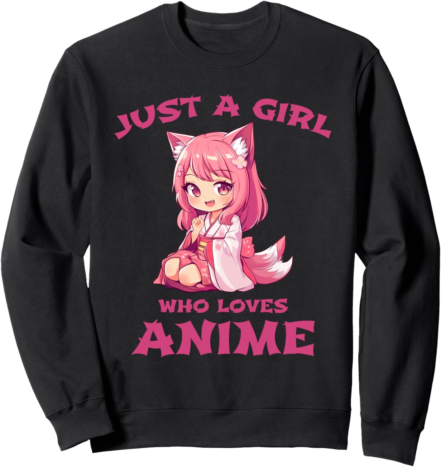 Just A Girl Who Loves Anime Japan Manga Sweatshirt