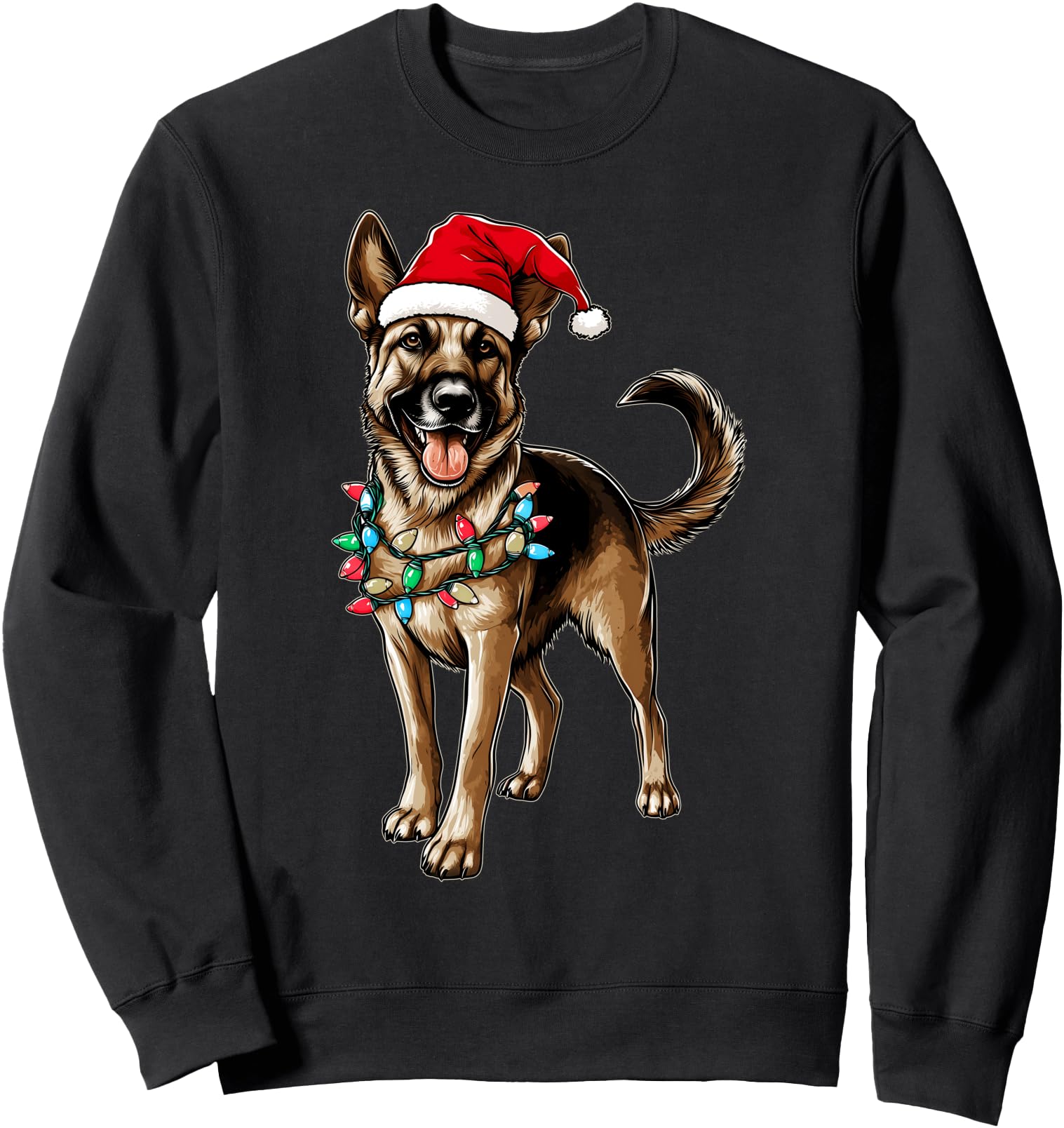 German Shepherd Dog Christmas Hat Xmas Sweatshirt