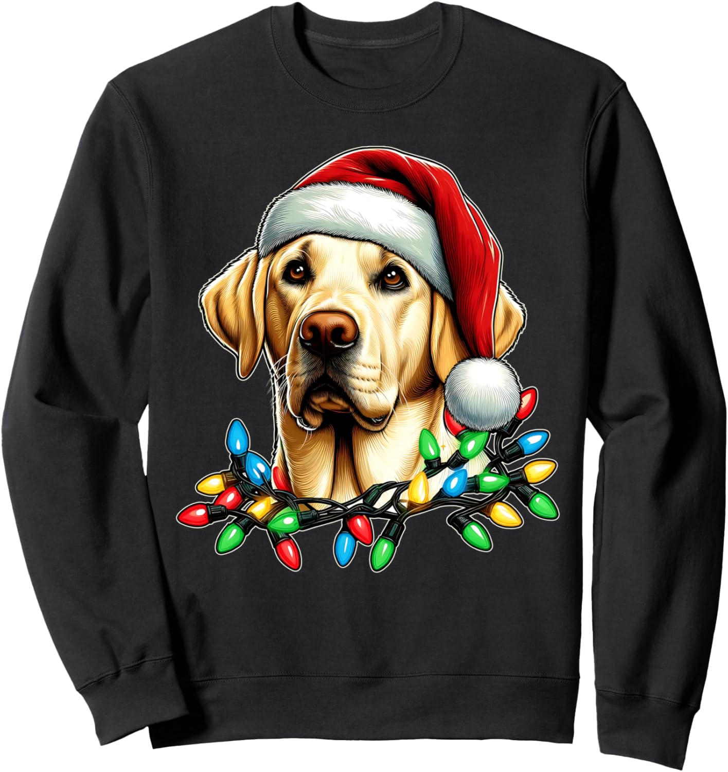 Labrador Retriever Dog Christmas Hat Xmas Sweatshirt