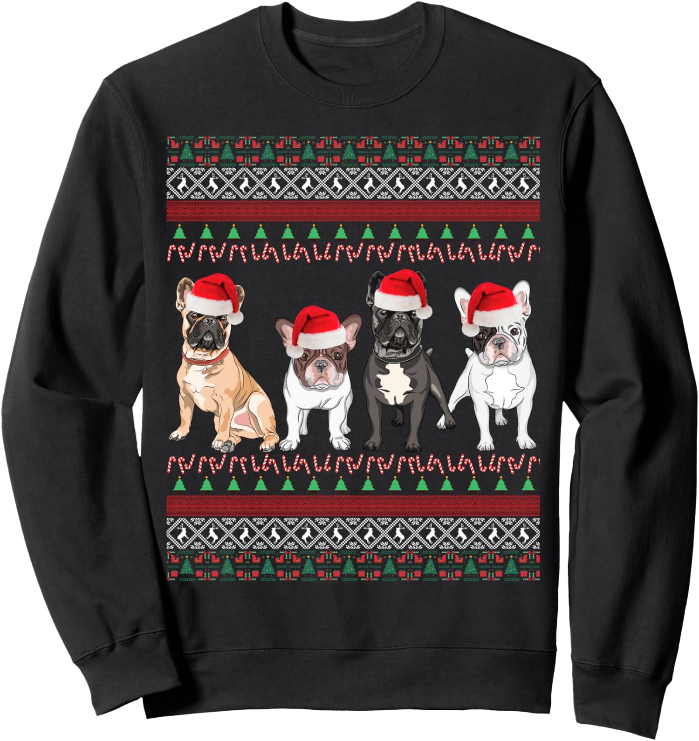 French Bulldog Christmas Ugly Frenchie Mom Xmas Sweatshirt