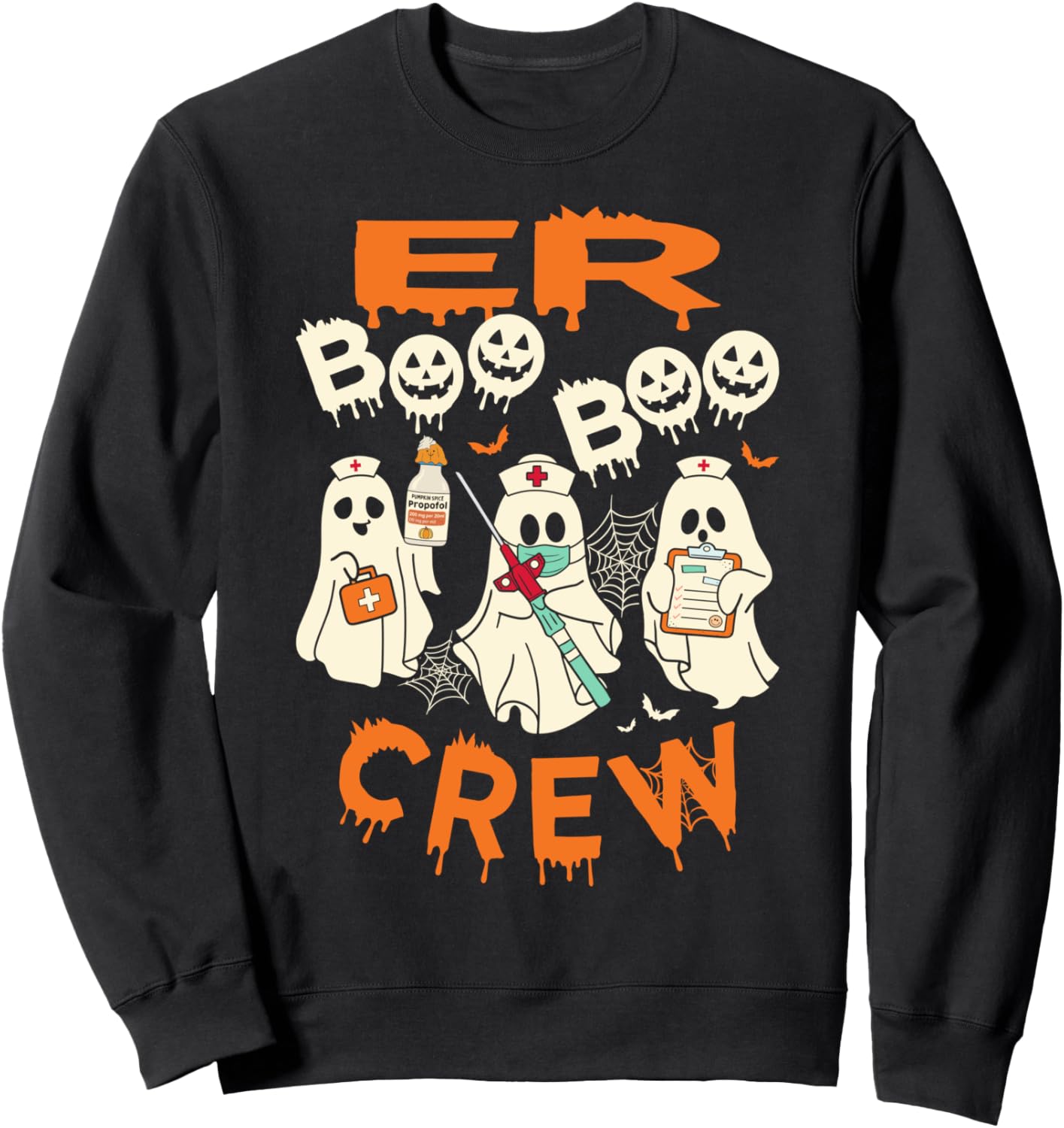 Cute Emergency Department Funny ER Nurse Halloween Sweatshirt