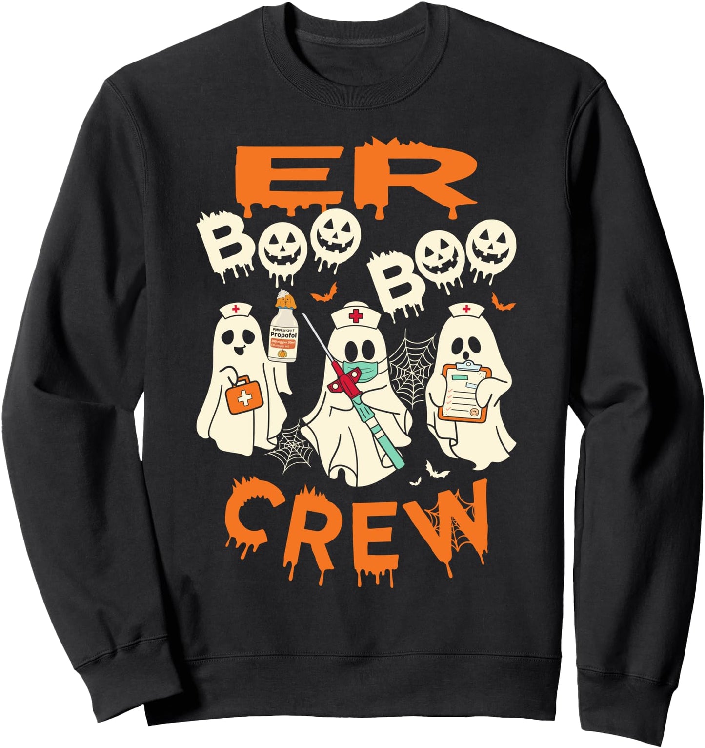 Cute Emergency Department Funny ER Nurse Halloween Sweatshirt