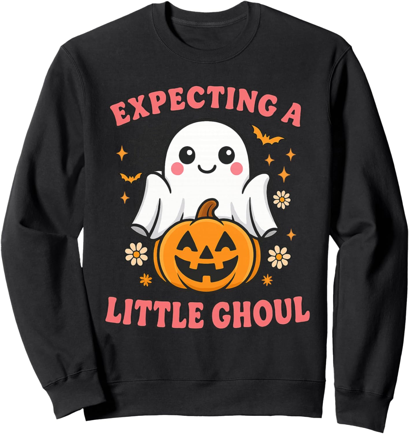 Expecting a Little Ghoul Pregnancy Halloween Gender Reveal Sweatshirt