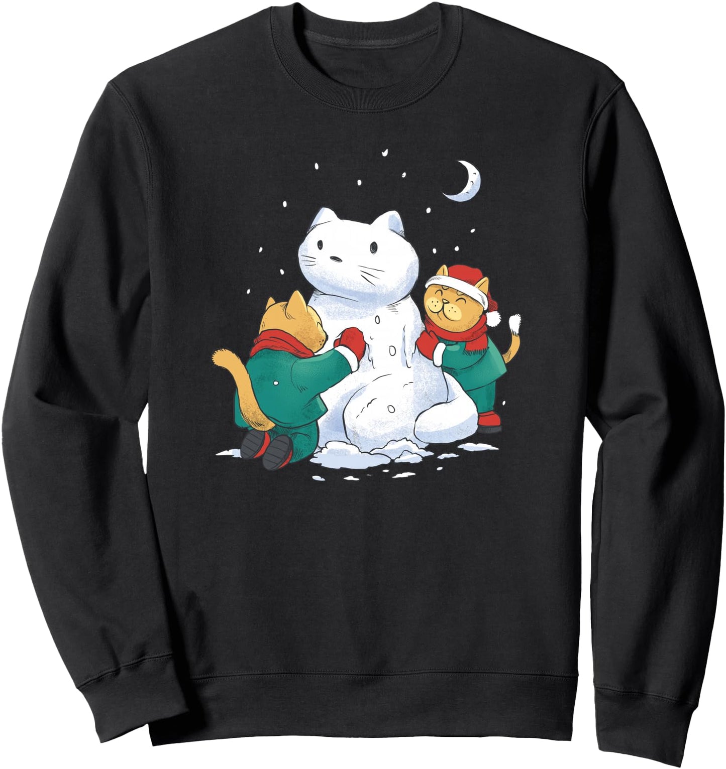 Cat Snowman - Funny Christmas Sweatshirt