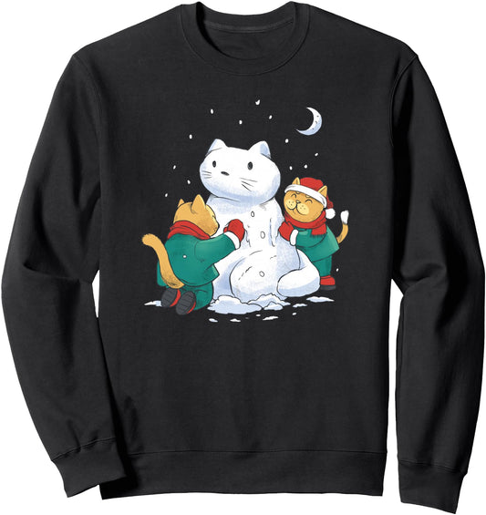 Cat Snowman - Funny Christmas Sweatshirt
