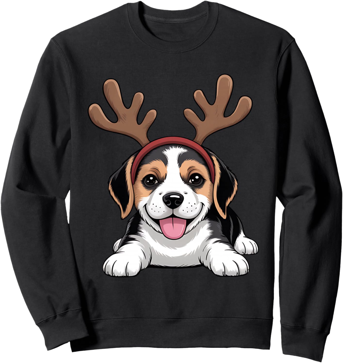 Christmas Beagle Dog Reindeer Funny Xmas Dogs Owner Sweatshirt