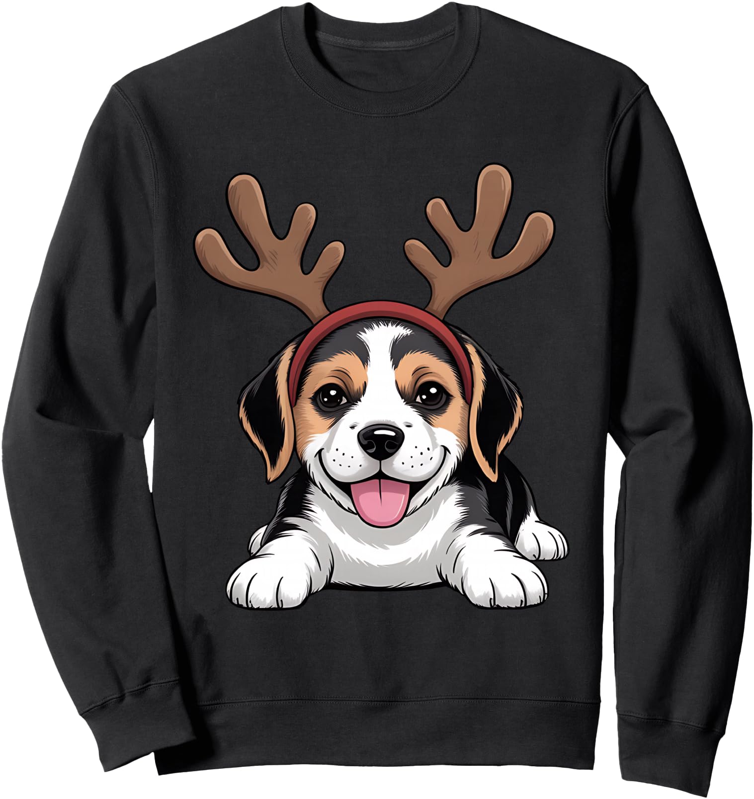 Christmas Beagle Dog Reindeer Funny Xmas Dogs Owner Sweatshirt
