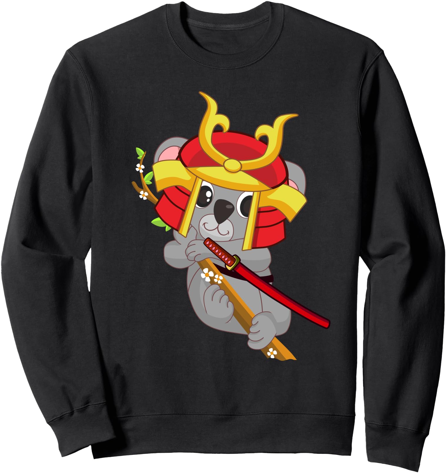 Samurai Koala Bear Japanese Anime Cosplay Halloween Costume Sweatshirt