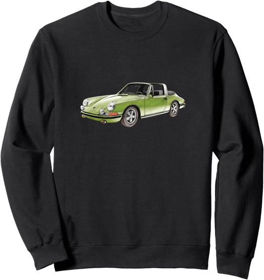911 Classic Car Retro Vintage Watercolor Sketch Art Sweatshirt