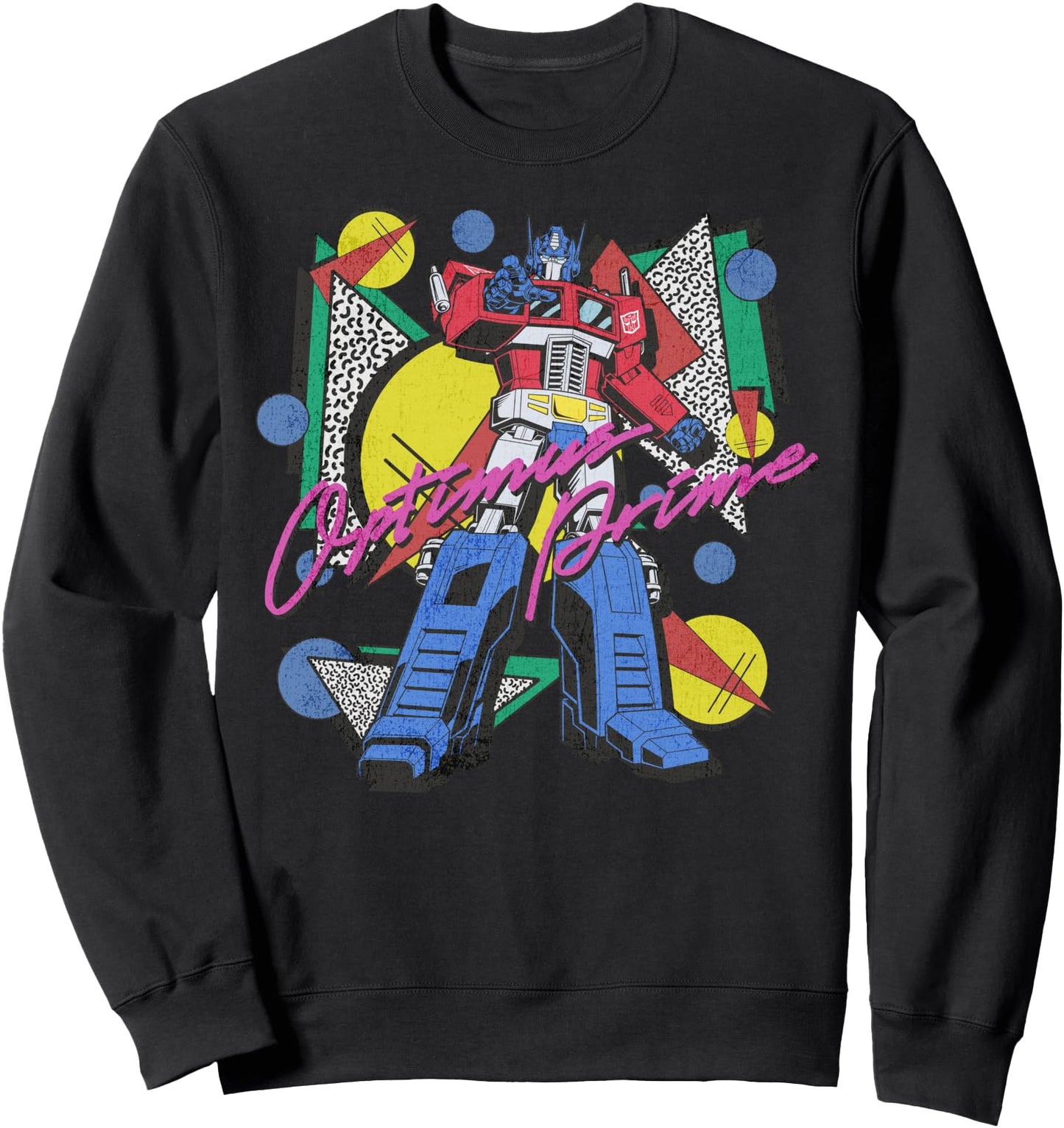 Transformers Retro Optimus Prime 80's Print Sweatshirt