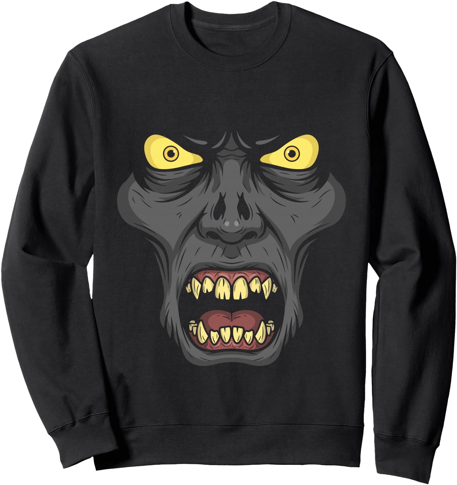 Scary Zombie Face Monster Halloween Boys Spooky Sweatshirt