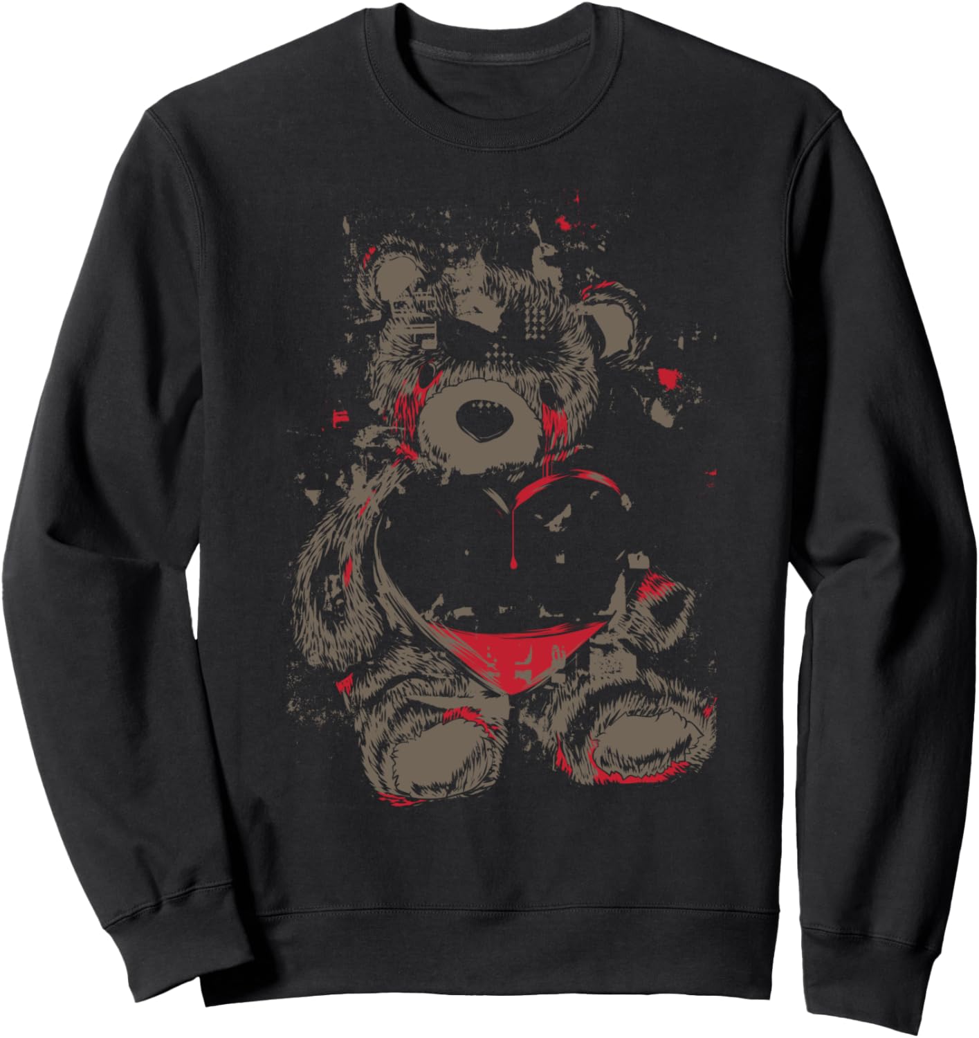 Goth Teddy Bear Japanese Anime Menhera Sweatshirt