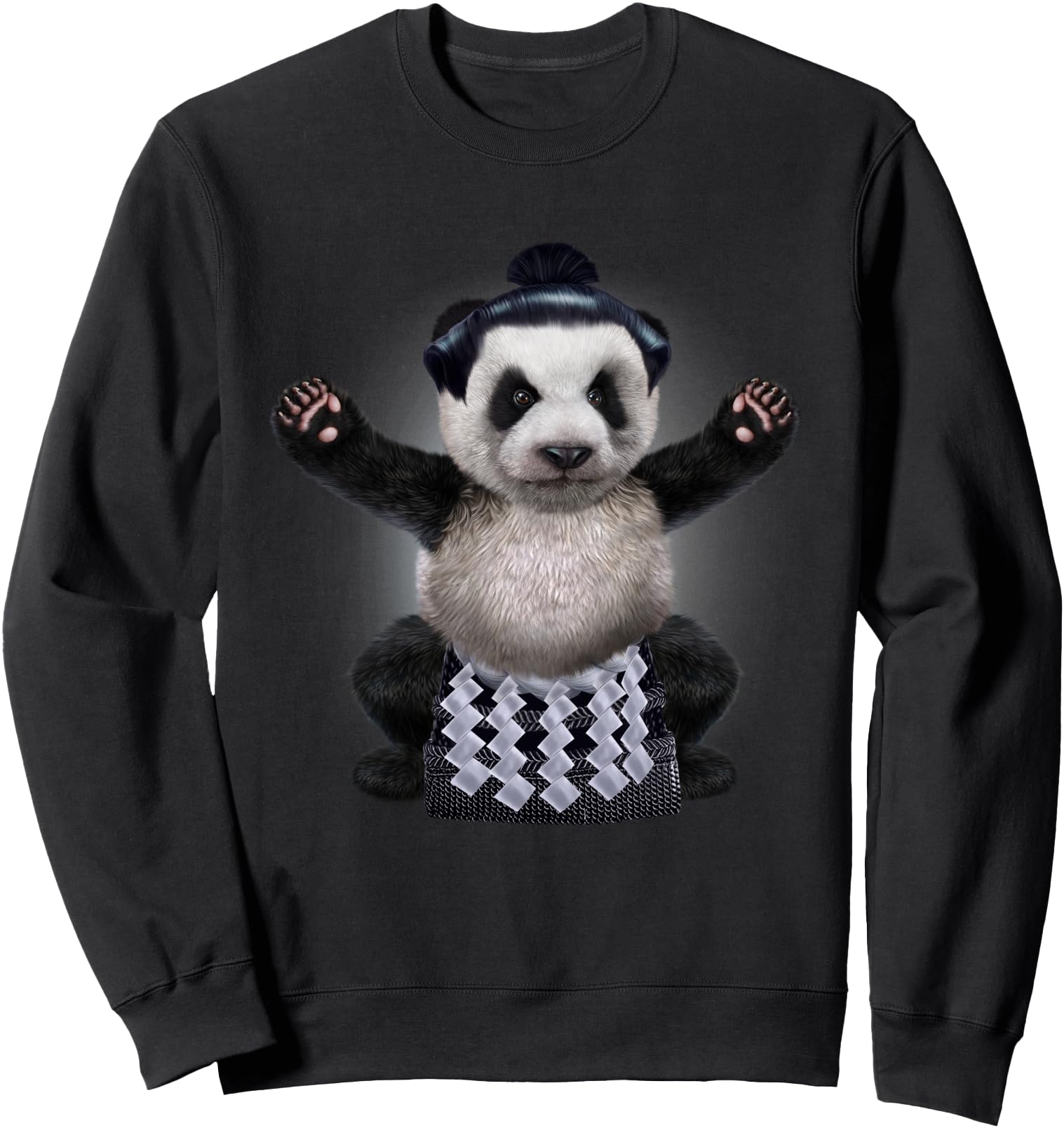 Giant Panda as Japanese Sumo Wrestler Sweatshirt