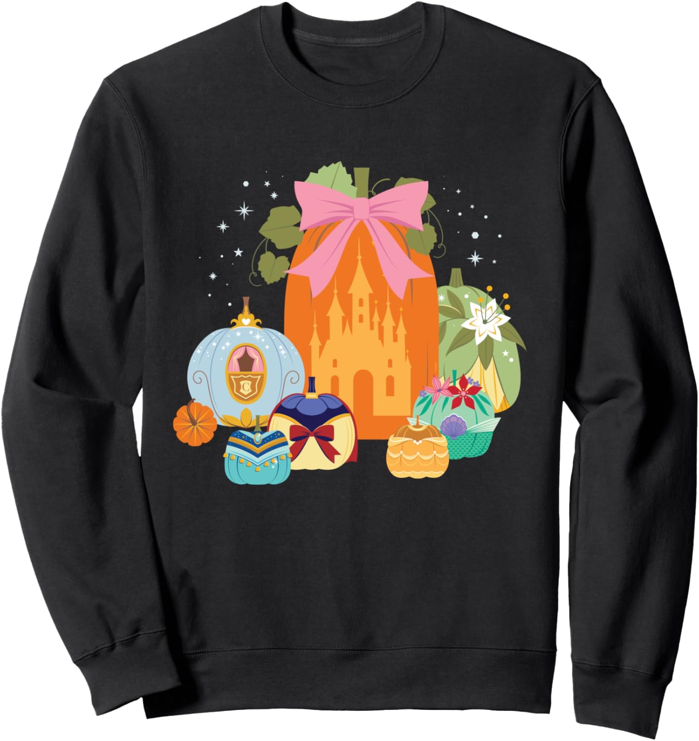 Disney Princess Pumpkins Fall Princesses and Pumpkin Castle Sweatshirt