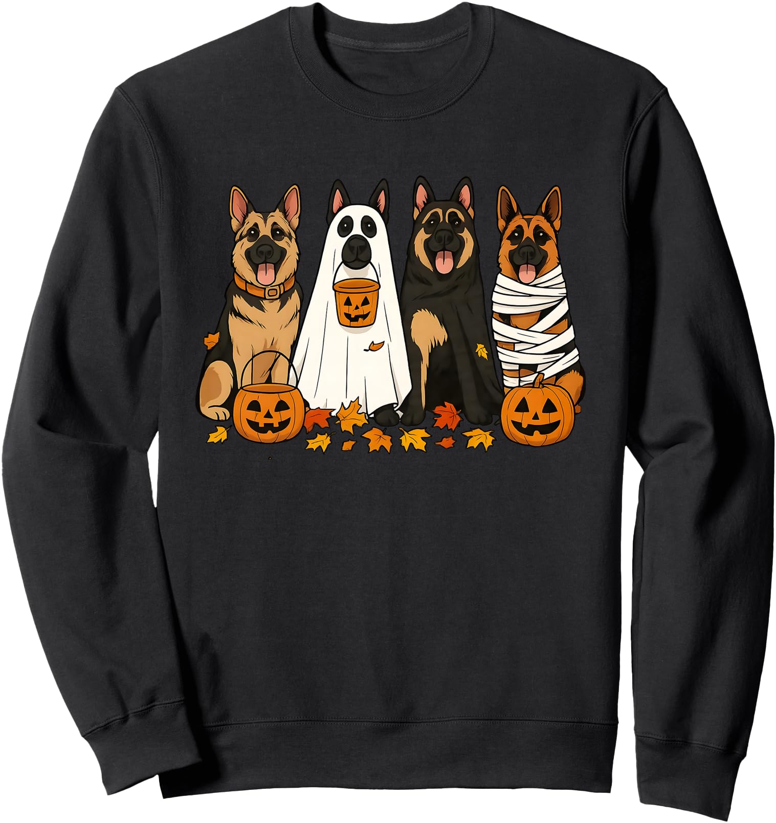 halloween german shepherd Sweatshirt