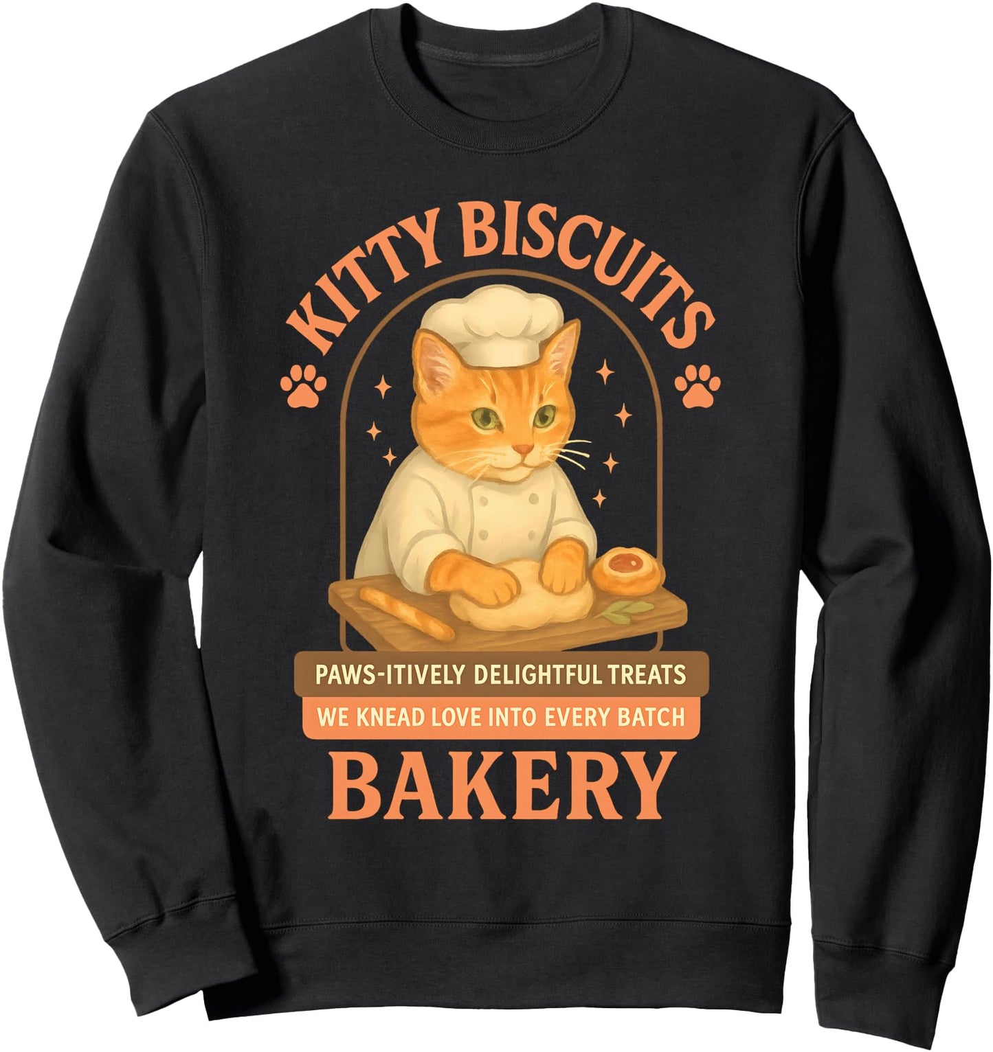 Kitty Biscuits Paws-itively Delightful Treats We Knead Love Sweatshirt