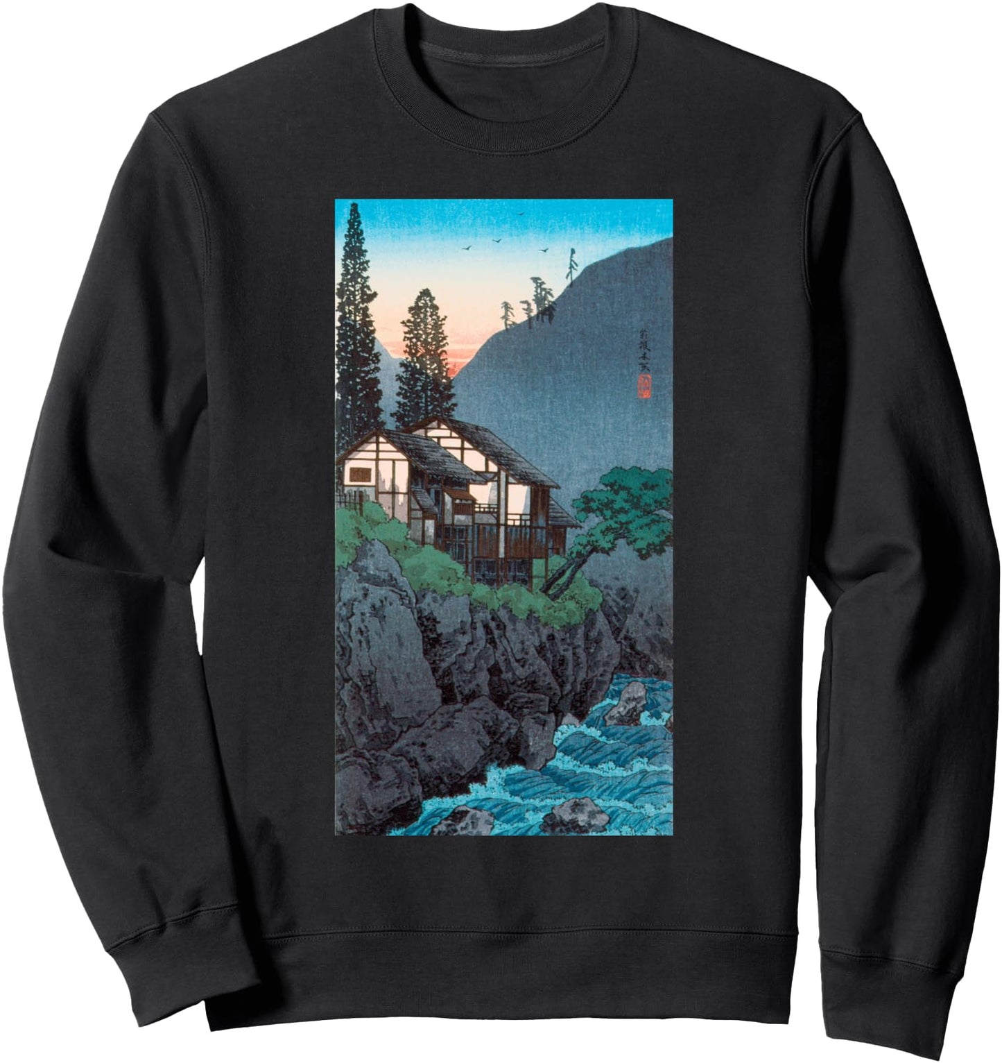 Vintage Japanese Art Hakone By Hiroaki Takahashi Sweatshirt