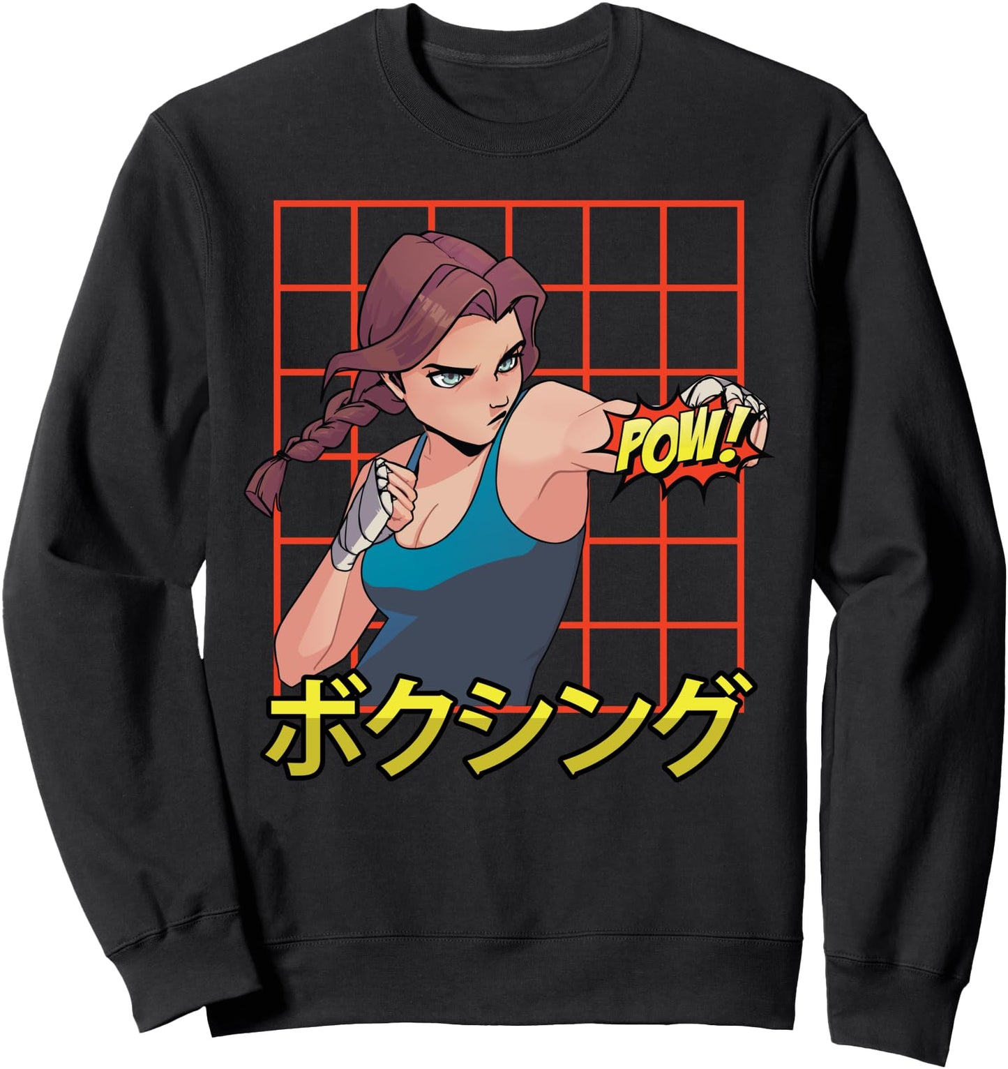 Anime Boxing Girl - Otaku - Japanese Aesthetics - Manga Sweatshirt