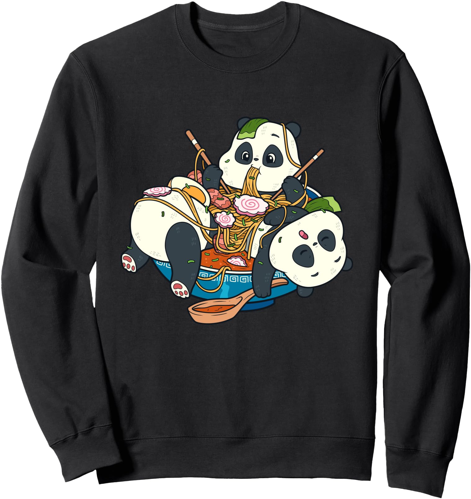 Kawaii Cute Anime Pandas Otaku Japanese Ramen Noodles Gift Sweatshirt