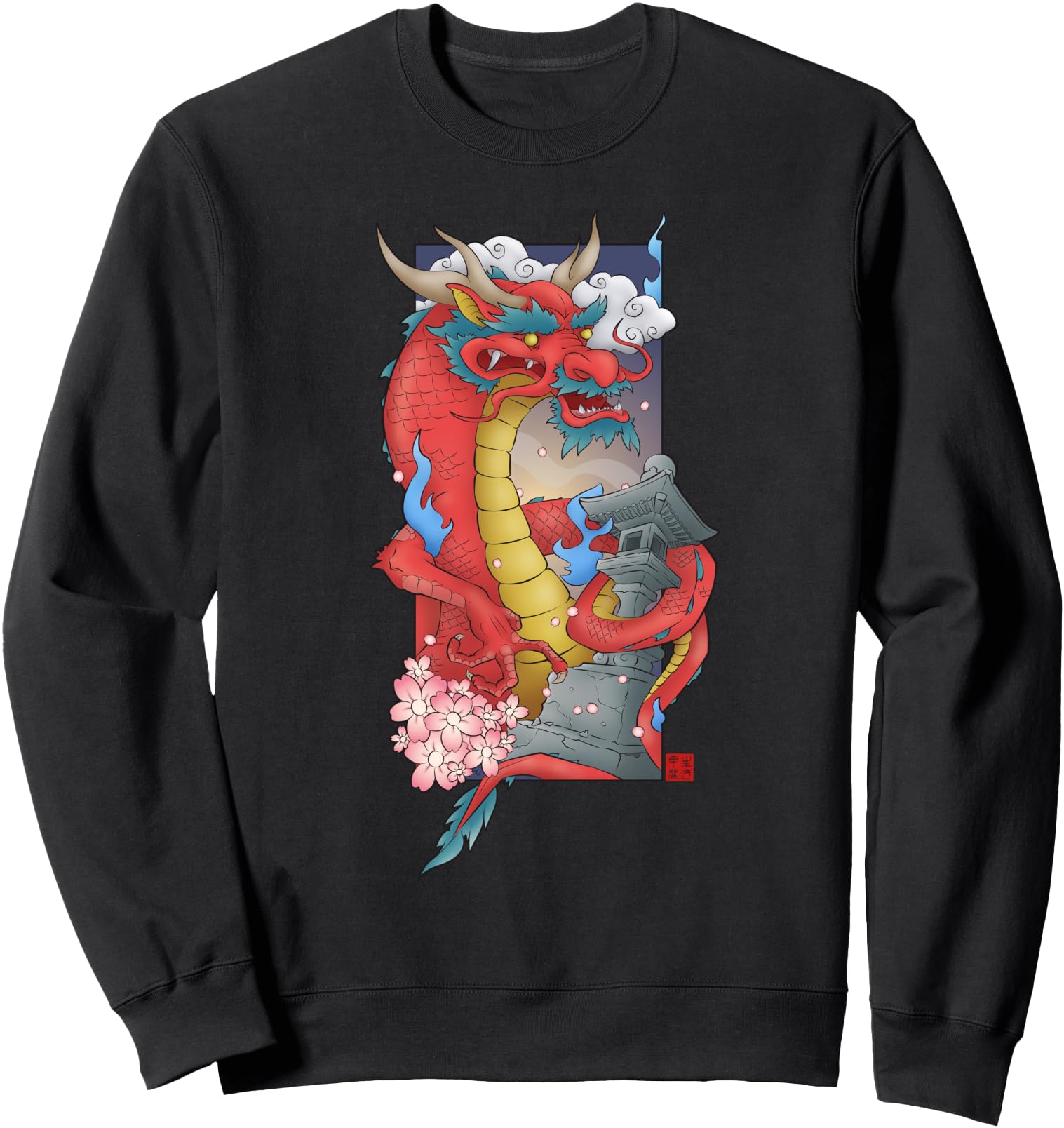 Japanese Red Dragon Sweatshirt