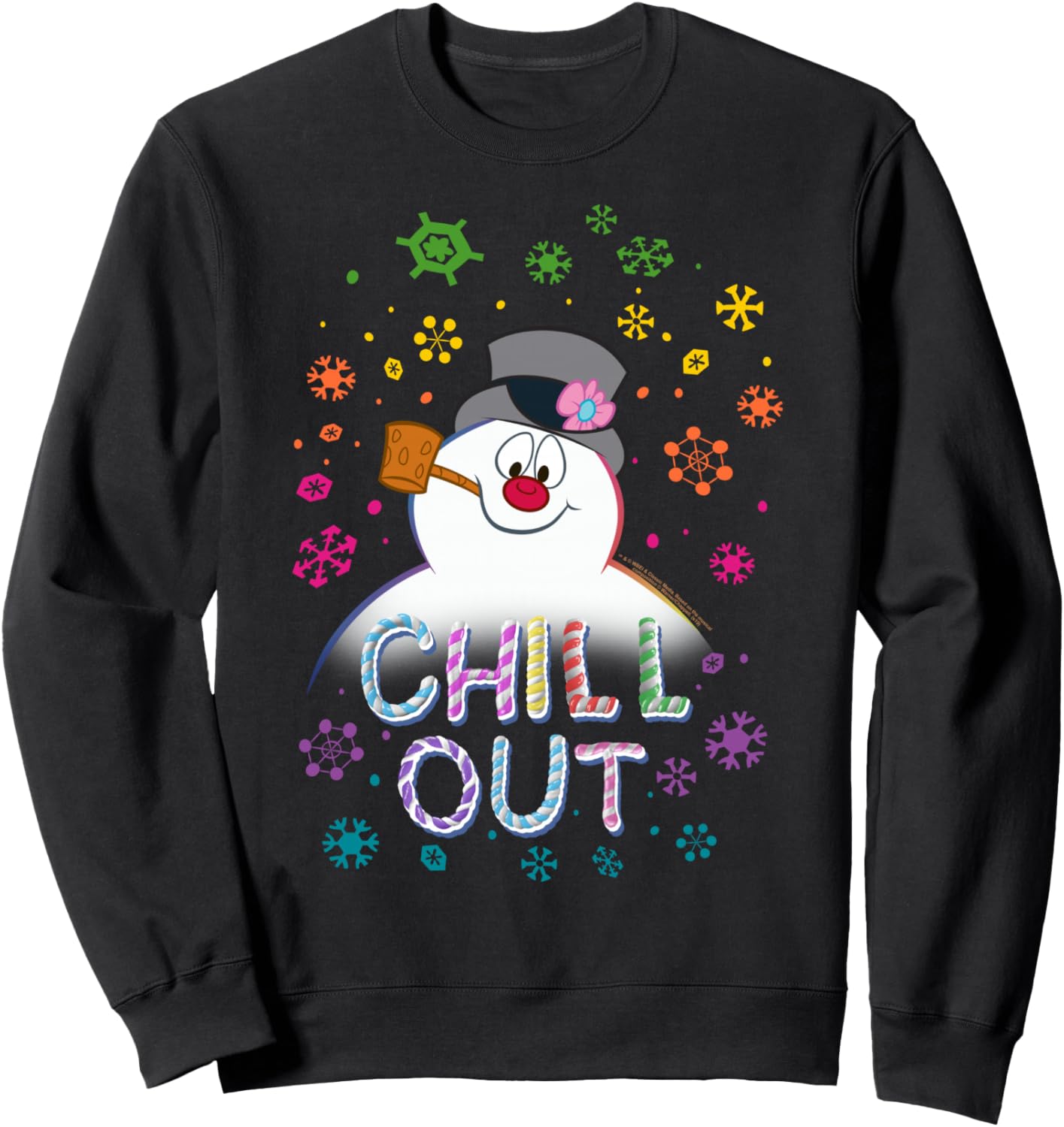 Frosty The Snowman Chill Out Portrait Sweatshirt
