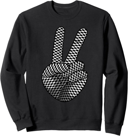 Checkered Art For Men Women Checker Pattern Checkerboard Sweatshirt