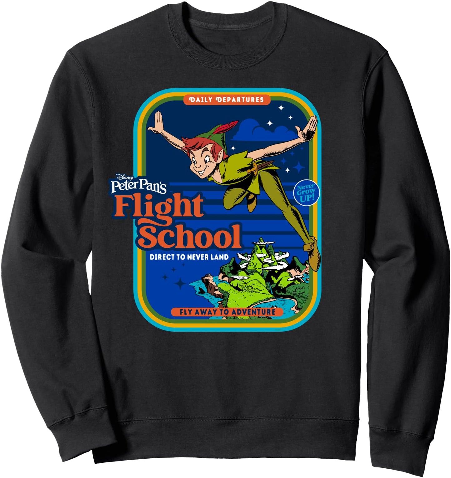Disney Peter Pan's Flight School Direct to Never Land Sweatshirt
