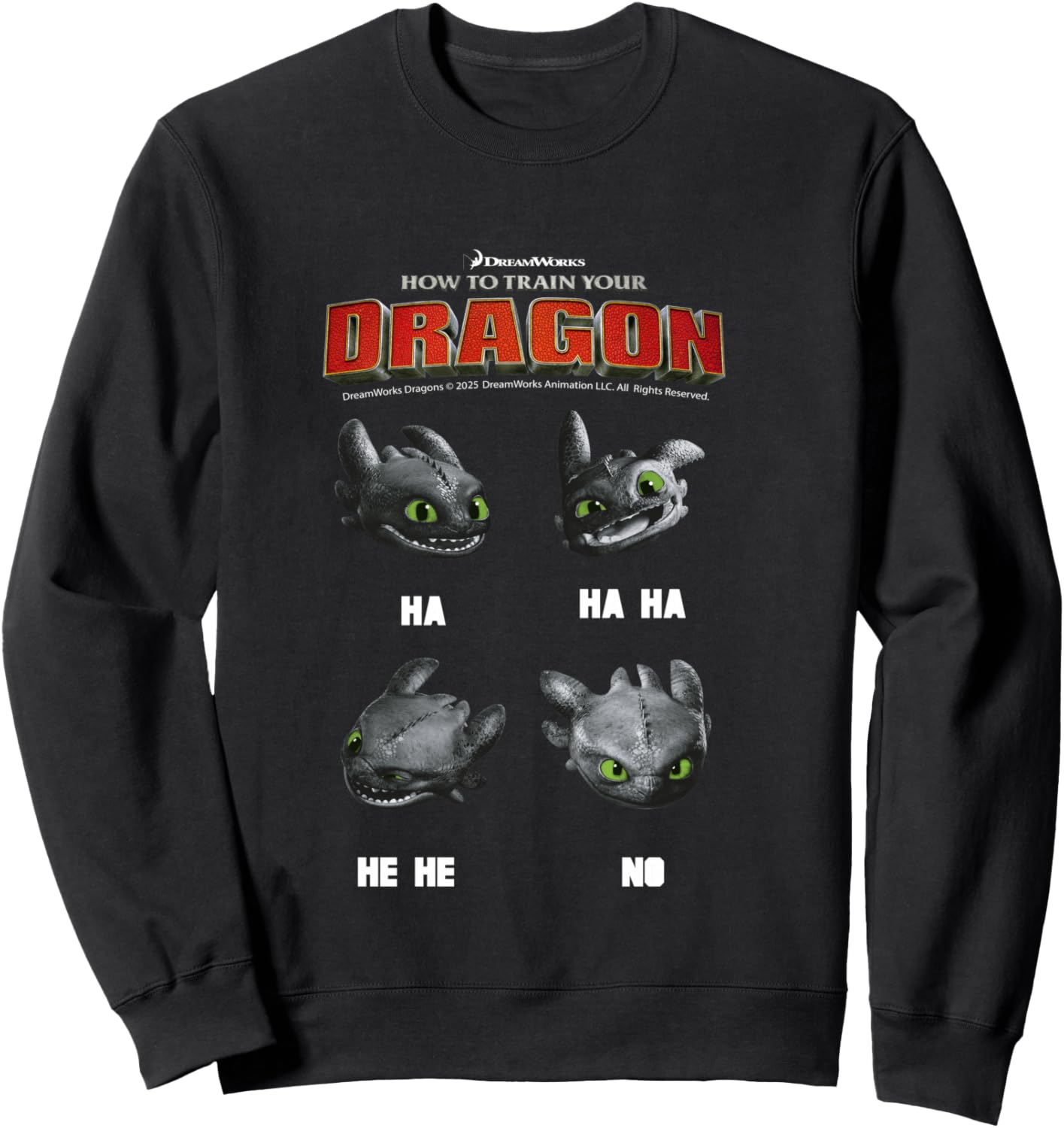 How To Train Your Dragon Movie 2025 HA HA HA HE HE NO Sweatshirt