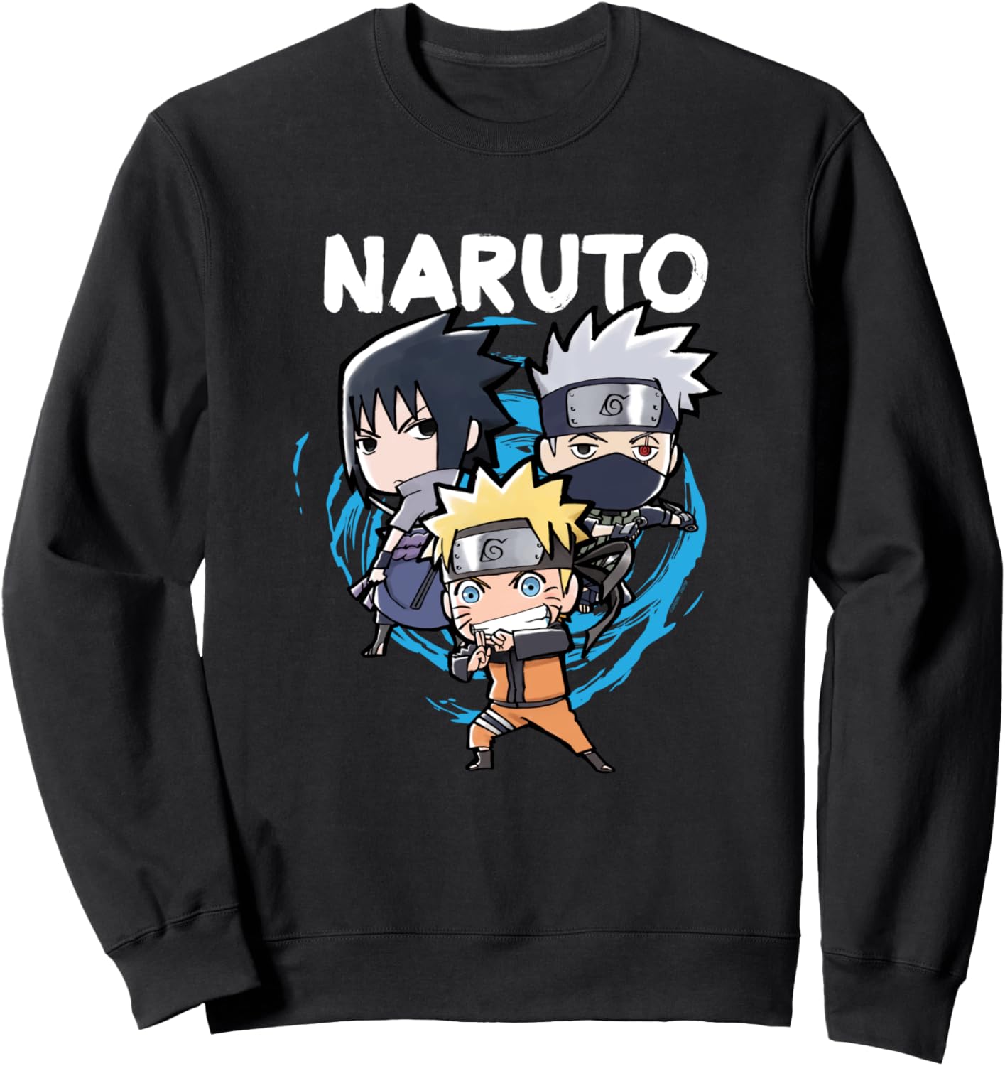 Naruto Shippuden Team 7 Chibi Group Anime Sweatshirt
