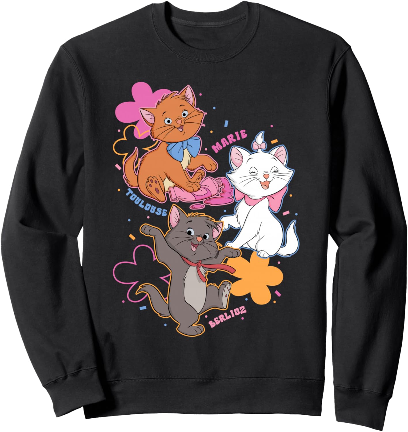 Disney The Aristocats Marie Tolouse And Berlioz Group Shot Sweatshirt
