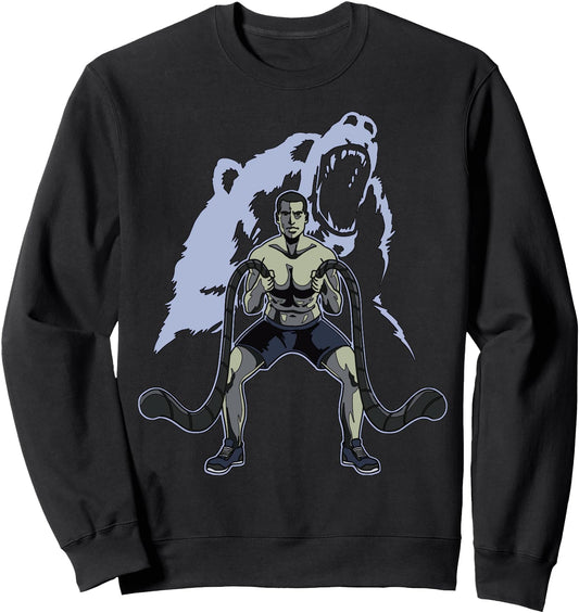 Cartoon Monster Character For Comic Lovers Fitness Hero Sweatshirt