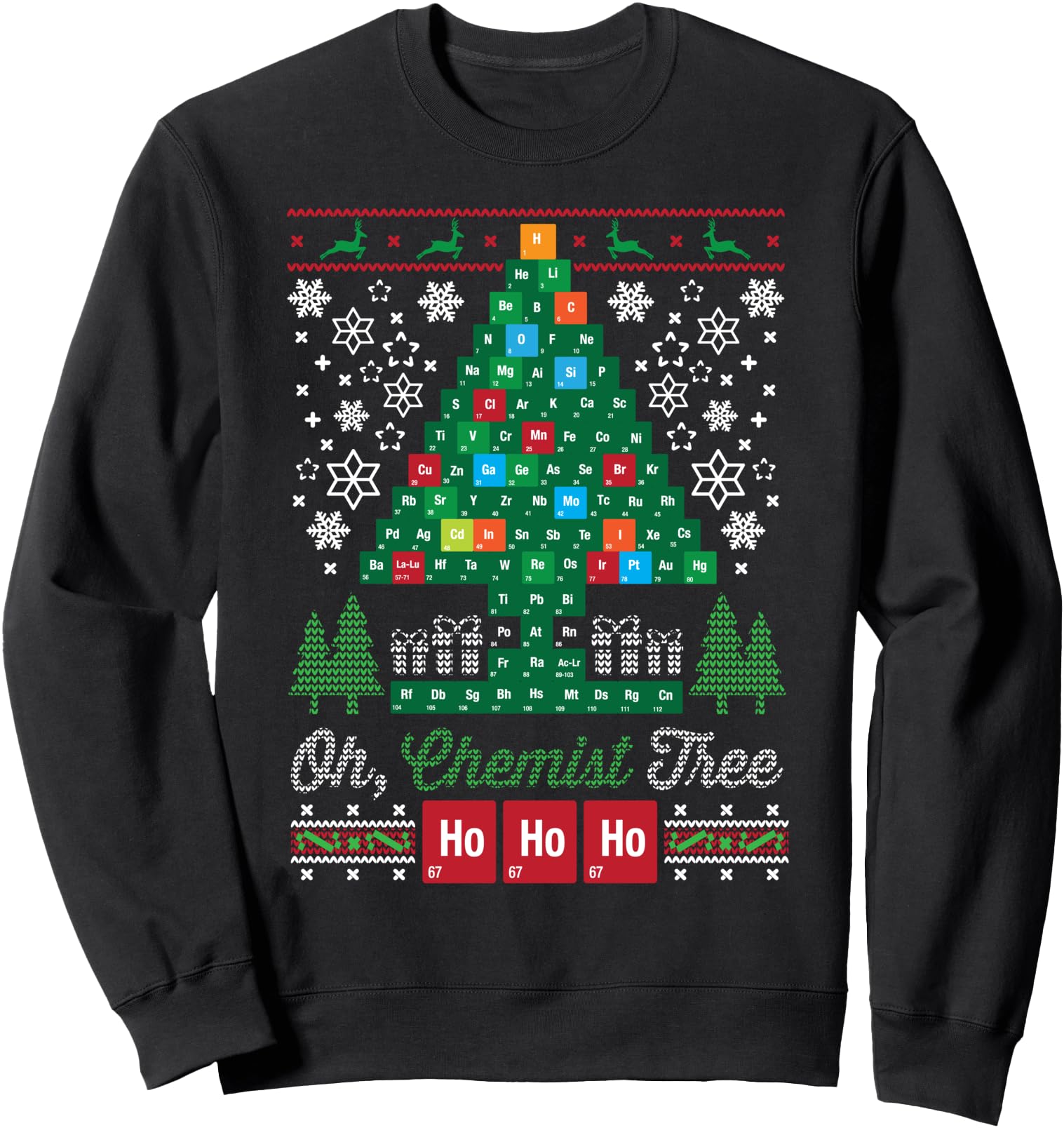 Oh Chemist Tree Merry Christmas Ugly Sweatshirt Sweatshirt