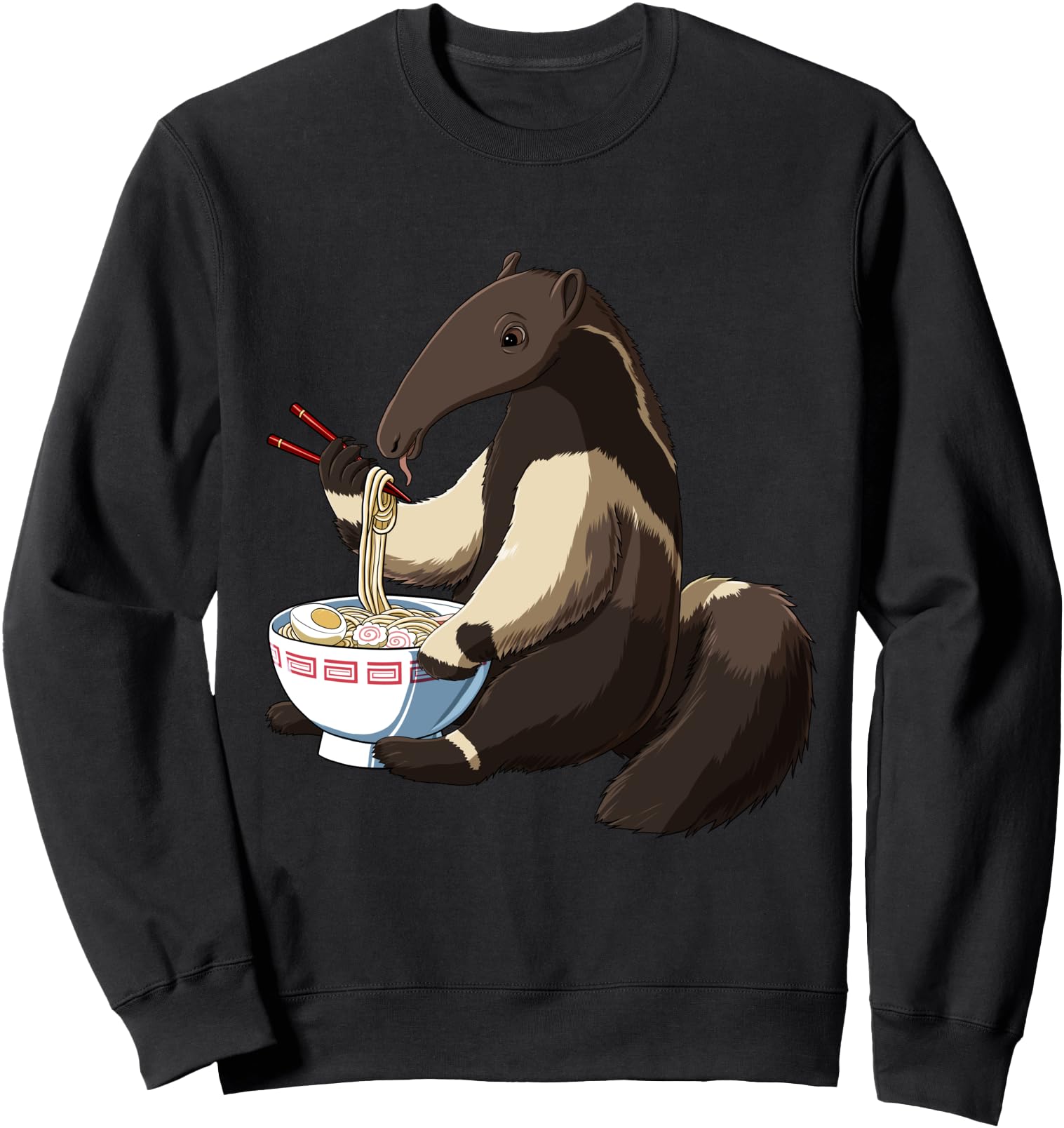 Funny Japanese Kawaii Ramen Anteater Sweatshirt