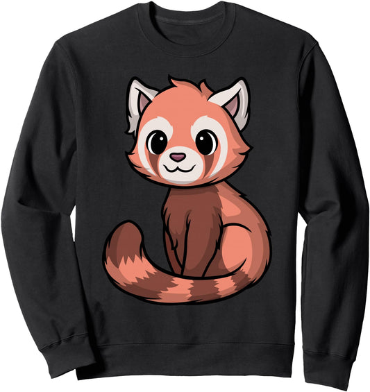 Chibi Kawaii Red Panda Anime Japanese Funny Sweatshirt