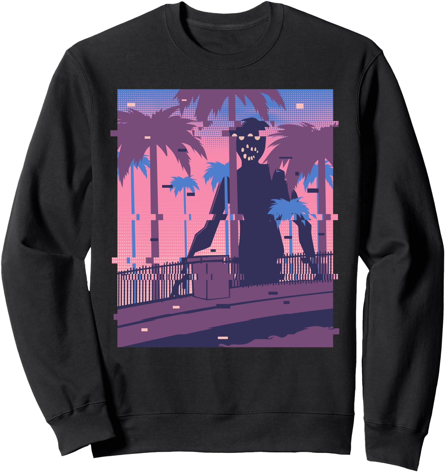 Glitch Art Vaporwave Synthwave Pastel Goth Harajuku Japanese Sweatshirt