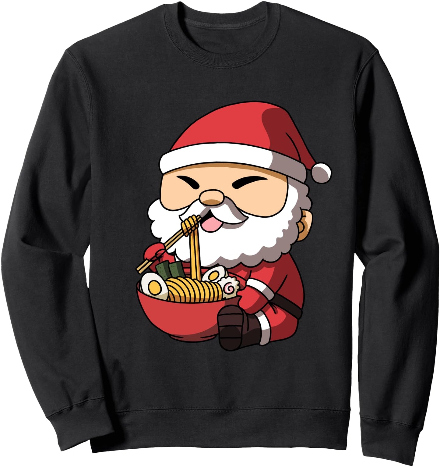 Kawaii Anime Christmas Santa Claus Japanese Ramen Sweatshirt