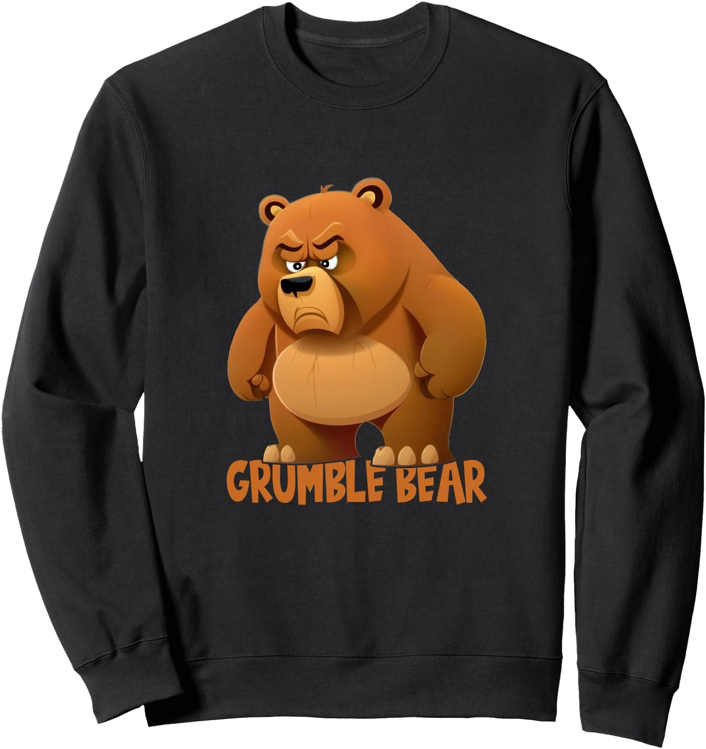 Grumpy Funny Cartoon Bear Sweatshirt