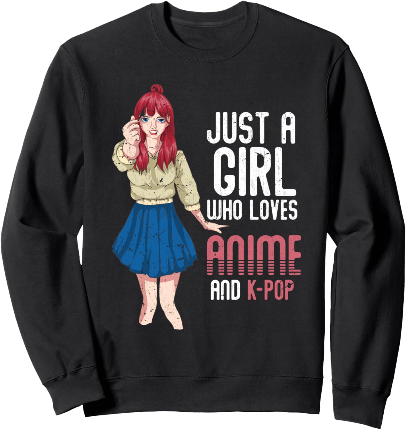 Otaku Girls Kpop Fan Women Manga Kawaii Korean Music Anime Sweatshirt