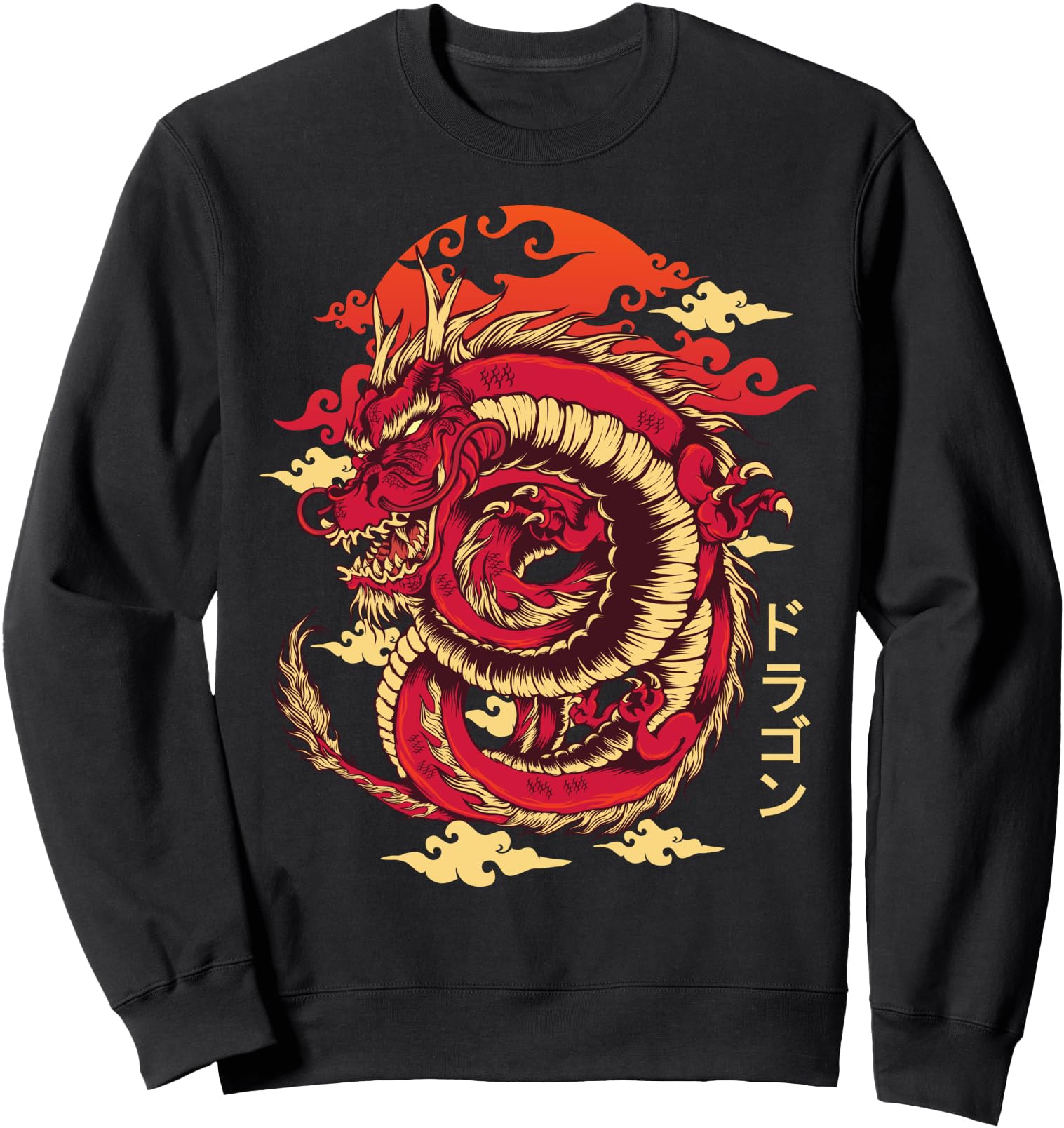 Chinese Dragon Japanese Art Tokyo Dragon Sweatshirt