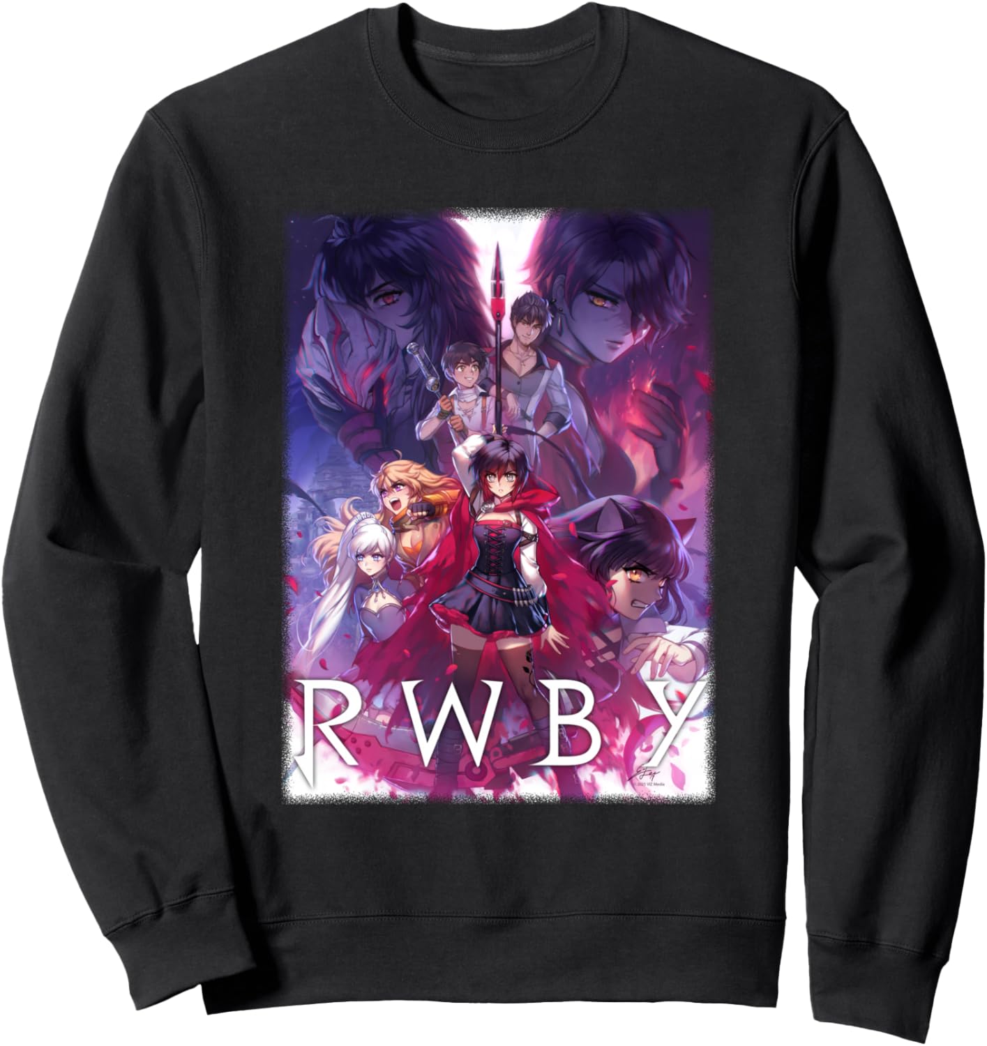 RWBY Colorful Show Poster Anime Cartoon Sweatshirt