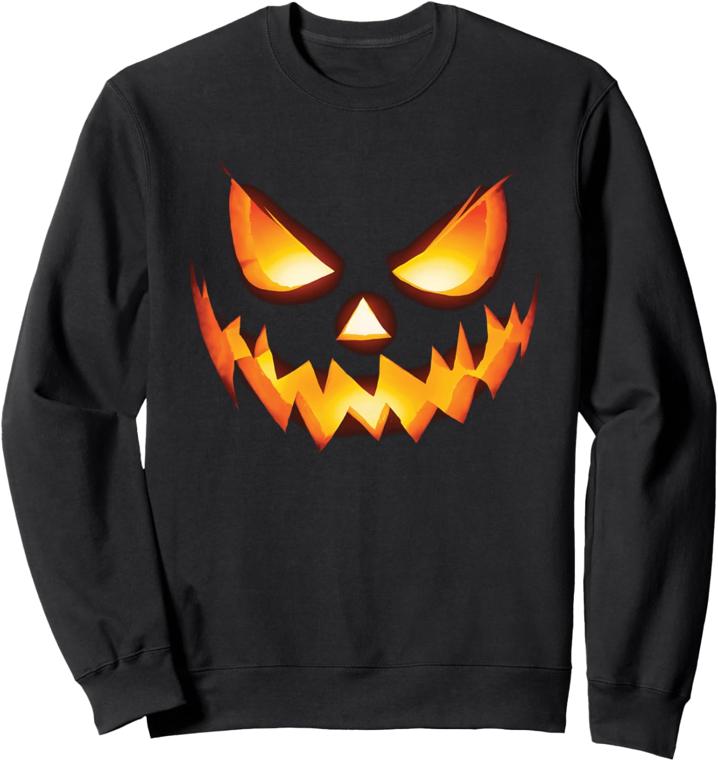 Jack O Lantern Scary Carved Pumpkin Face Halloween Costume Sweatshirt