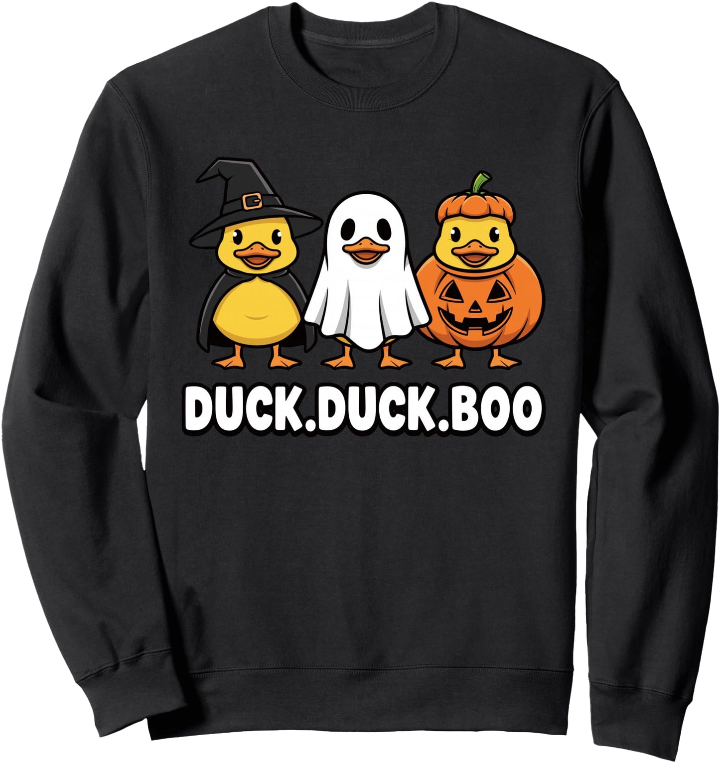Duck Boo Halloween Ducks Witch Ghost Pumpkin Family Matching Sweatshirt