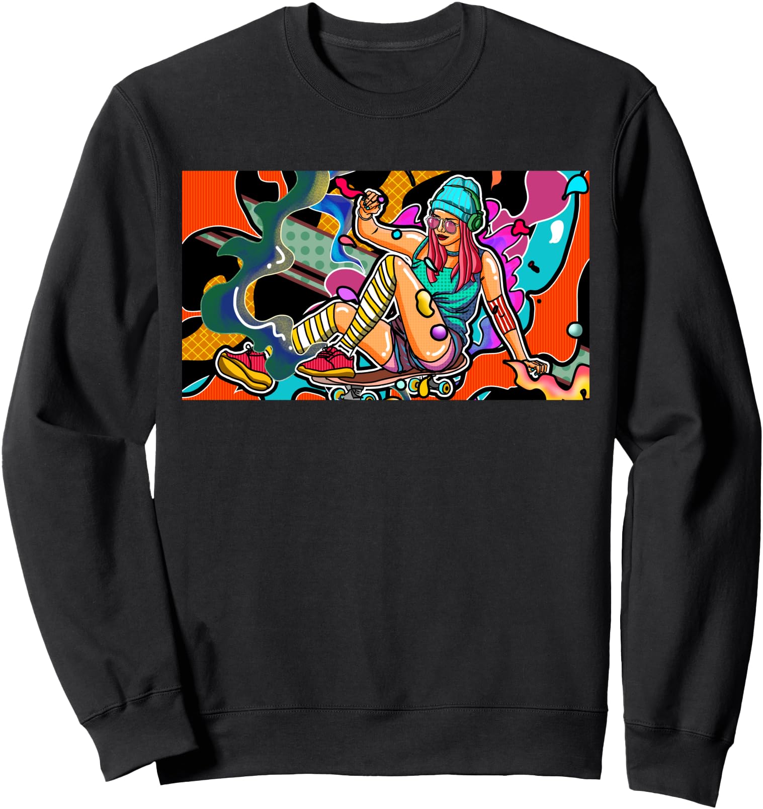 Skater Girl Clothes Aesthetic Shirts - Japanese Style Skater Sweatshirt