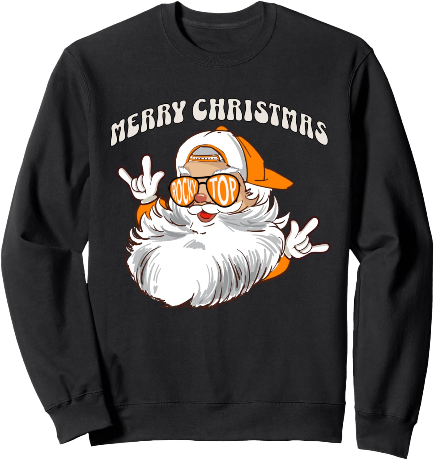 Tennessee Merry Christmas Santa With Sunglasses Sweatshirt