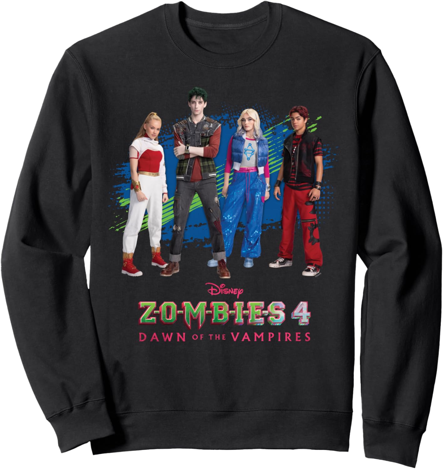 Disney ZOMBIES 4 Nova & Victor + Zed & Addison Official Logo Sweatshirt