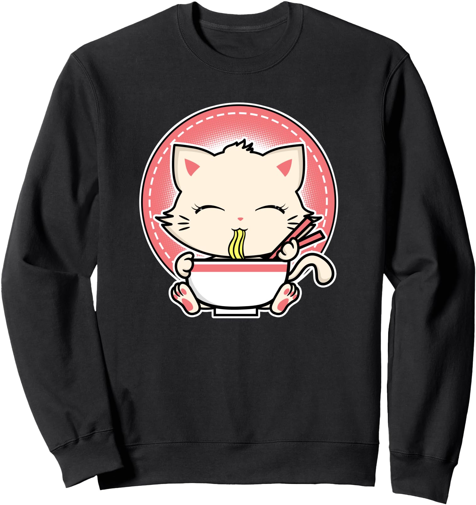 Kawaii Japanese Anime Cat Ramen Sweatshirt