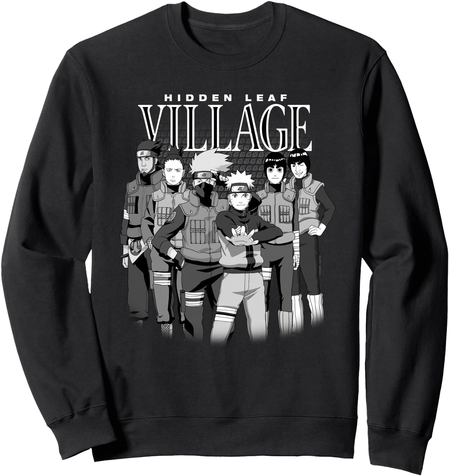 Naruto Shippuden Hidden Leaf Shinobi Character Group Anime Sweatshirt